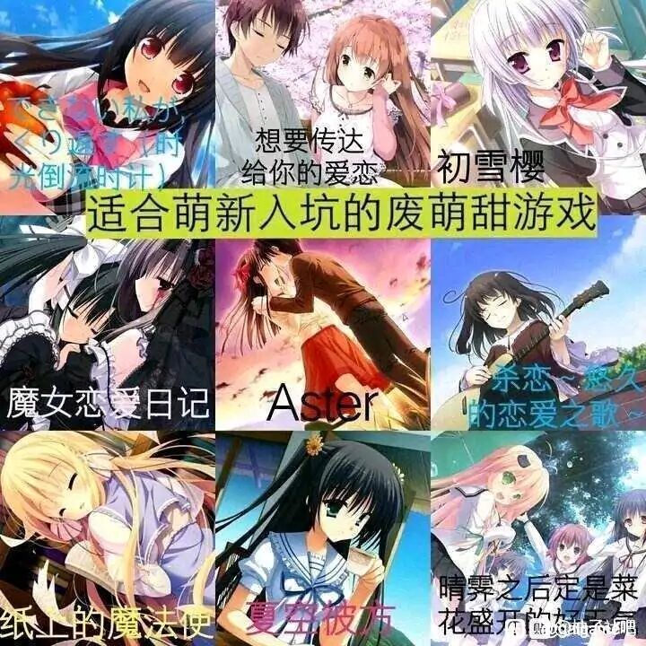 适合萌新入坑的废萌甜游戏（bushi