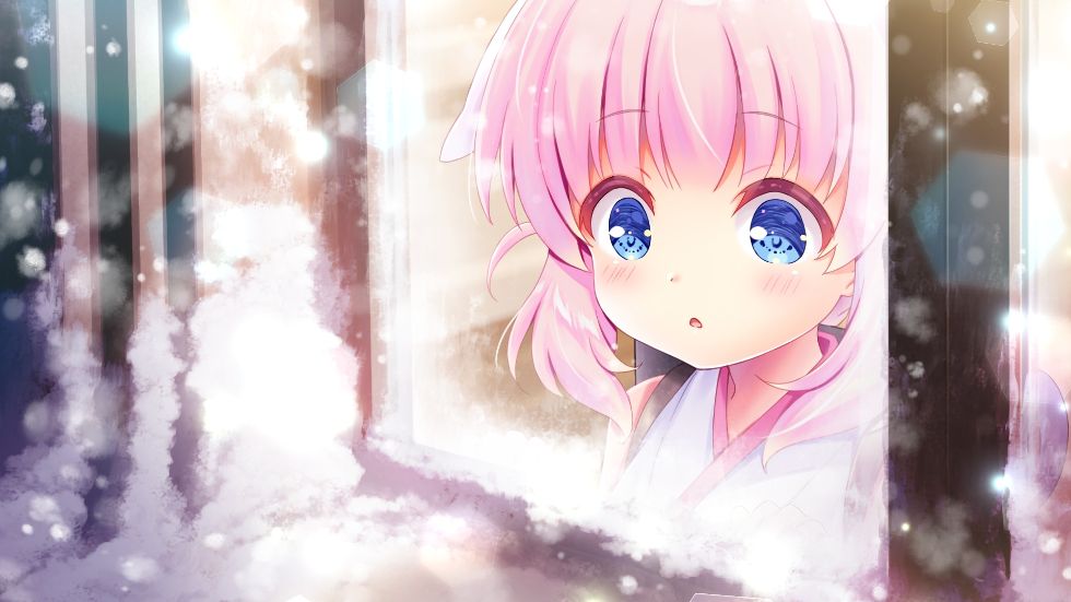 [CG] プリマドール 冬空花火／雪華文様